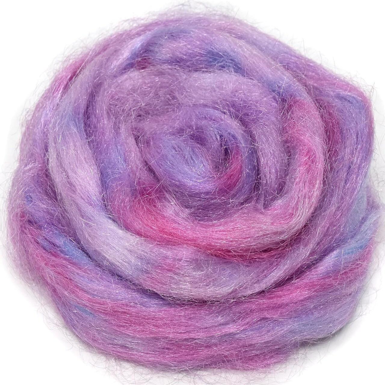 FIRESTAR Nylon Fiber for Spinning, Blending, Dyeing, Felting and Doll Making. Trilobal Nylon Combed Top